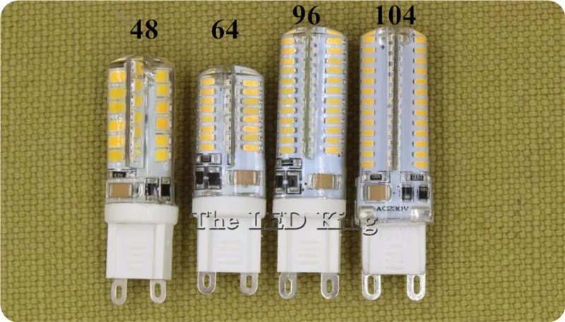 G9 светодиодные лампы AC 110 V 220 V 7 Вт 9 Вт 10 Вт 12 Вт 15 Вт SMD 3014 лампа, заменяющая галогенновую лампу 40 Вт Светодиодный свет 360 градусов угол луча прожектора