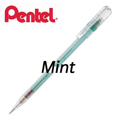 1 шт. Pentel Caplet A105 острые ручки Автоматические механические чертёжные карандаши 0,5 мм Япония 6 цветов - Цвет: Mint