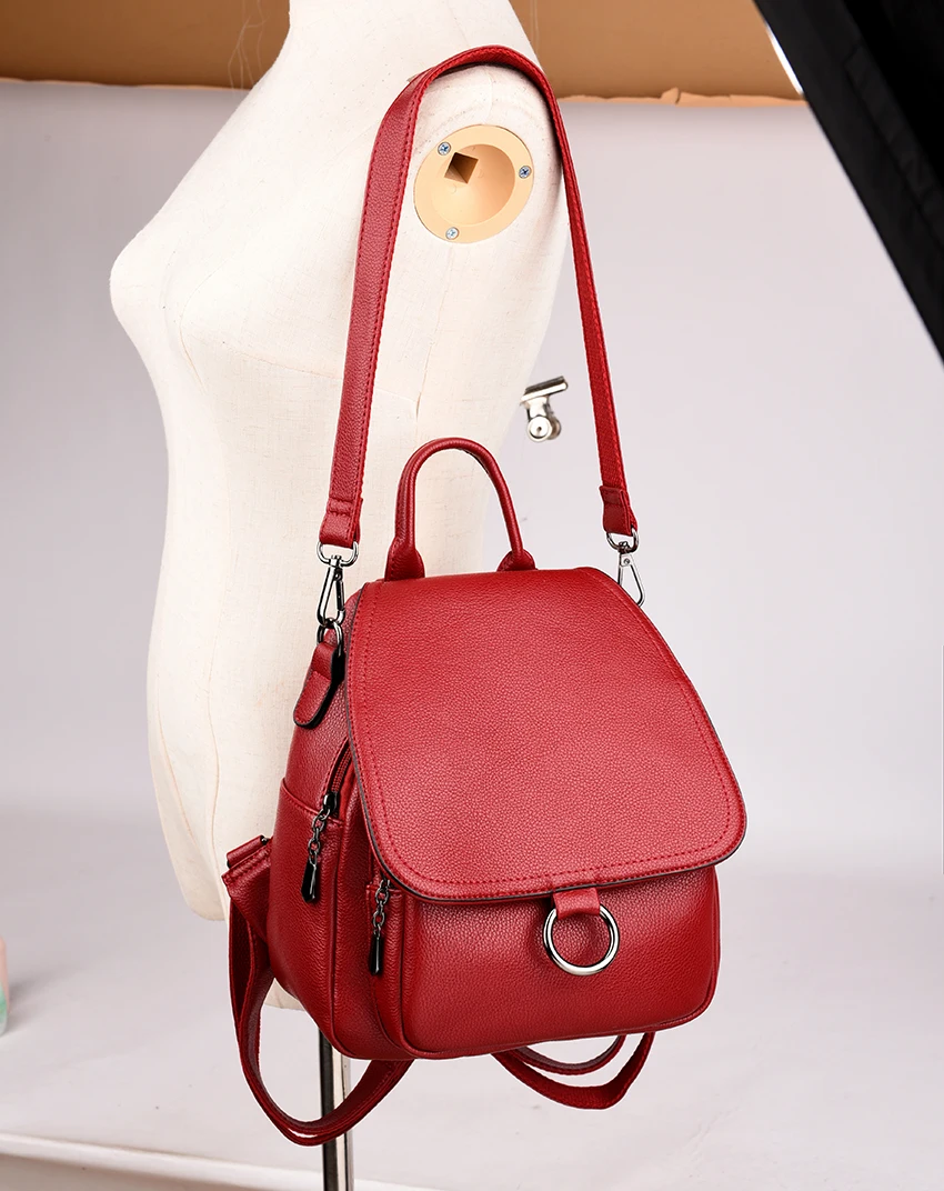 LANZHIXIN модные мягкие кожаные Для женщин рюкзак известных брендов Для женщин сумки дизайнер 2018 Водонепроницаемый туристические рюкзаки