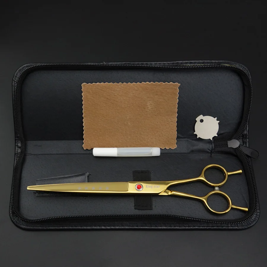 8 inch golden Professional Pet Grooming Scissors,Straight Scissors,Dog