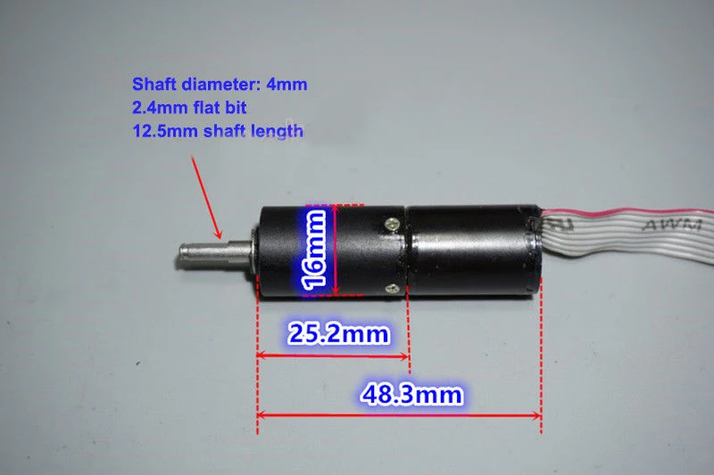 16 мм DC 5V 38RPM микро DC бесщеточная Планетарная коробка передач, редукторный двигатель для снижения скорости двигателя DIY робот автомобиль