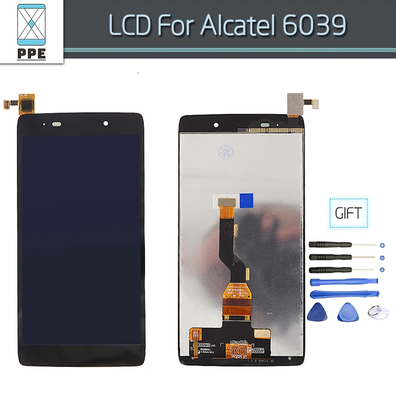 Black LCD For Alcatel OT6039 OneTouch Idol 3 6039 6039Y OT6039Y LCD Black lcd for alcatel ot6039 onetouch idol 3 6039 6039y ot6039y lcd