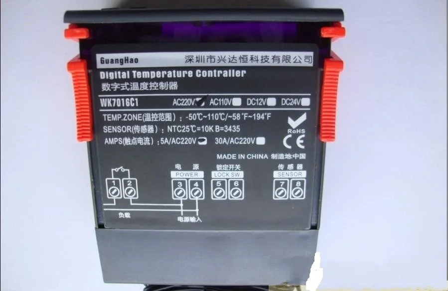12 v/24 v/110 v-220 v Цифровой микрокомпьютер интеллектуальный термостат контроллер температуры 10 a