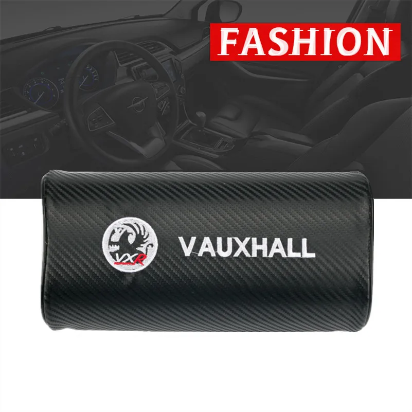 

car neck pillows both side pu leather single headrest filled fiber car pillow for Vauxhall Astra Tigra Zafira Vectra Signum
