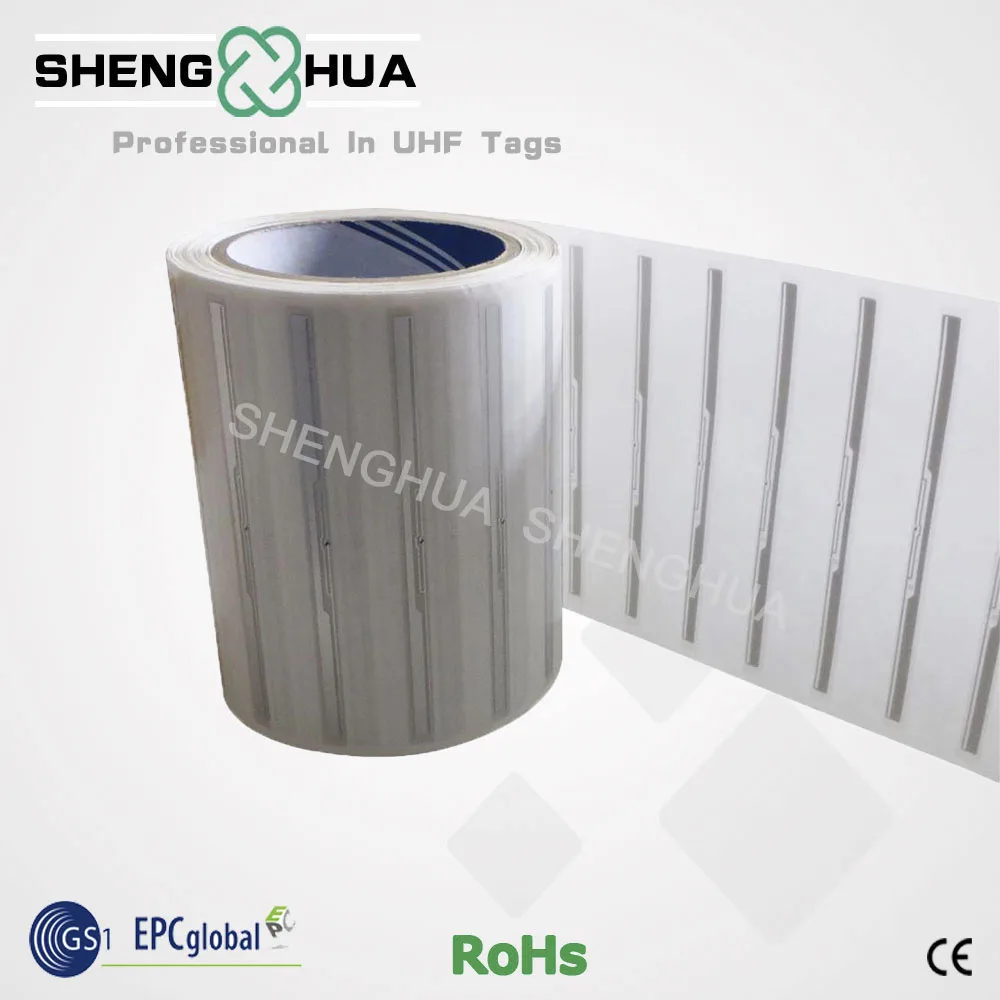 10 шт/лот влажная инкрустация пассивная UHF низкая стоимость бумажная библиотечная rfid-метка одноразовая RFID этикетка для самоуправления книги библиотеки