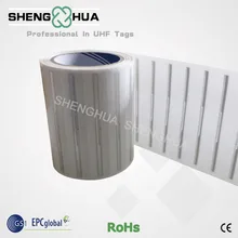 10 шт/лот влажная инкрустация пассивная UHF низкая стоимость бумажная библиотечная rfid-метка одноразовая RFID этикетка для самоуправления книги библиотеки