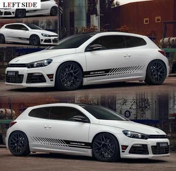 

LEFT SIDE Car Stickers HD Inkjet Redecorate R Engraving Racing Speed Sport Decal Decor DIY Waterproof Vinyl Sport Sticker Decals