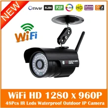 Wi-fi 960 P Пуля Ip-камеры Беспроводные Видеонаблюдения Открытый Водонепроницаемый Motion Detect Cctv 36 Ик Свет Freeshipping Горячей Продажи