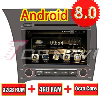 

TOPNAVI 8'' Octa Core Android 8.0 Car GPS Navigation for KIA CERATO/K3/FORTE RHD 2013- Autoradio DVD Multimedia Audio Stereo