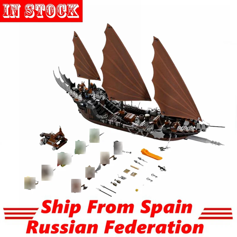 

Compatible The lord of Rings The Ghost Pirate Ship Figures 756PCS Brick Building Block Toys For Kids With Weapon