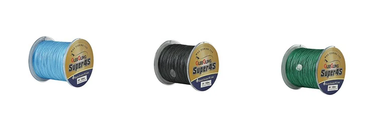 GLEEGLING Linhas Multifilamento 4 подставки 100 м PE плетеный Рыбалка линии 100 Tresse Carpe 12LB 28LB 60LB 150LB леска для карпфишинга