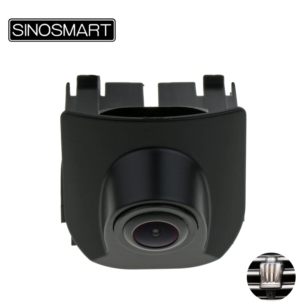 

SINOSMART High Quality HD Car Front View Parking Special Logo Camera for Toyota Crown 2011 2013 in Plastic Grille Emblem