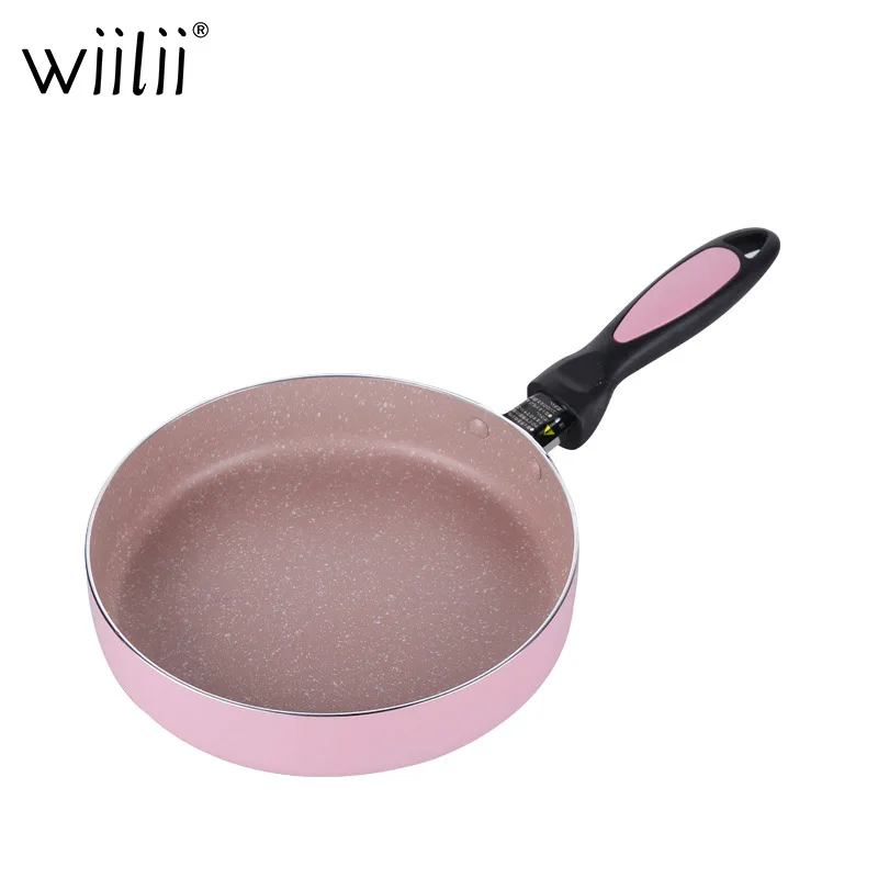 

WIILII Frying Pan Aluminum Alloy Non-Stick Cooking Pan Fry Steak Pot Omelette Pan nduction Cooker Universal Pan Kitchen Utensils