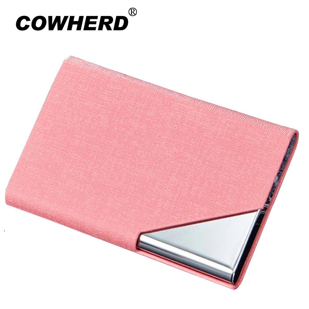 

New Fashion Magnet Stainless Steel Metal Business Card Holder Case ID Credit Wallet Oracle Bone Case Men Women Travel Purse
