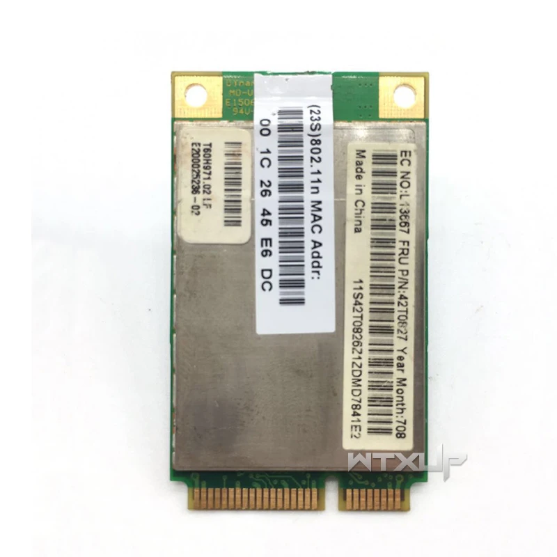 Atheros AR5418 AR5008 2,4 ГГц и 5,0 ГГц 300 Мбит/с мини WiFi PCI-e беспроводной адаптер WLAN карта для ThinkPad X60 X60S X61 R60 R60 T60