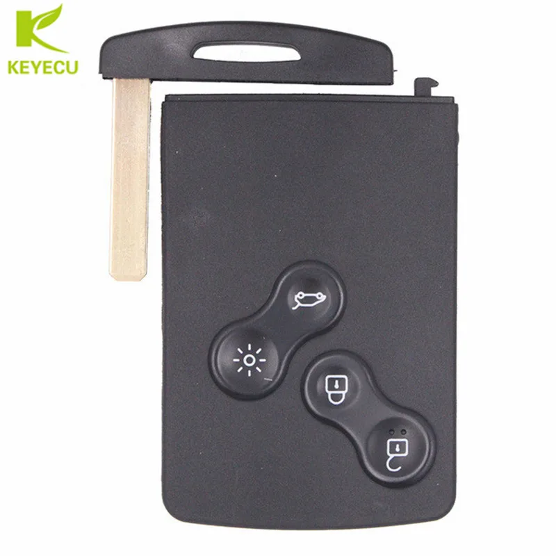 

KEYECU Smart Intelligent Remote Key 4 Buttons 433MHZ With PCF7952 Chip for Renault Koleos 2009-2014 Keyless-Go