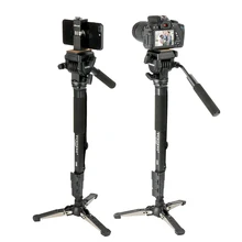 Ulanzi VCT-288 58in Штатив для фотосъемки монопод Монопод с жидкой панорамной головкой быстросъемная пластина для iPhone Canon Nikon DSLR камеры