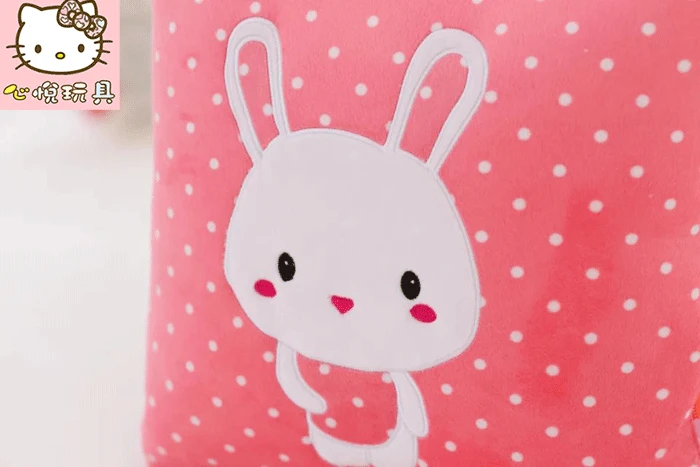 Милый мультфильм Helly kittykt волна Очаровательны кролик автомобиля кондиционер одеяло, Подушка Одеяло офис обед подарок