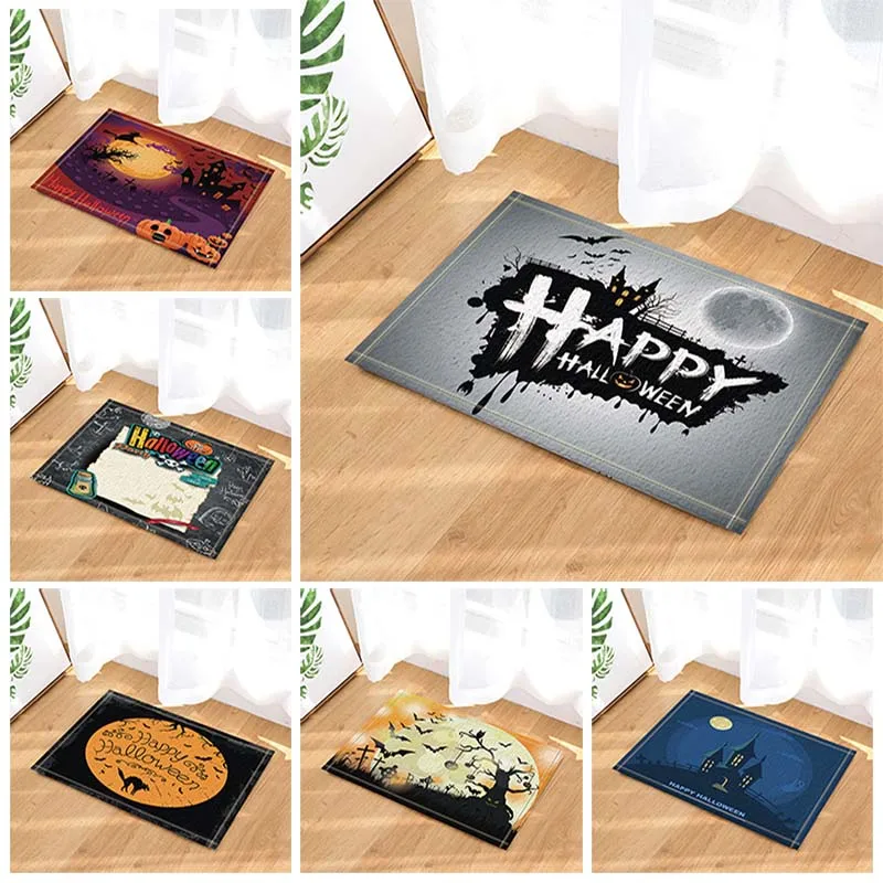 Bath Mat For Toilet Home Kitchen Floor in Bathroom Decoration Halloween