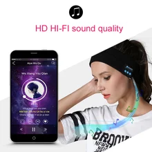 Повязка с Bluetooth наушники для сна 10 м Беспроводной музыка спортивные повязки долгое время играть ASD88