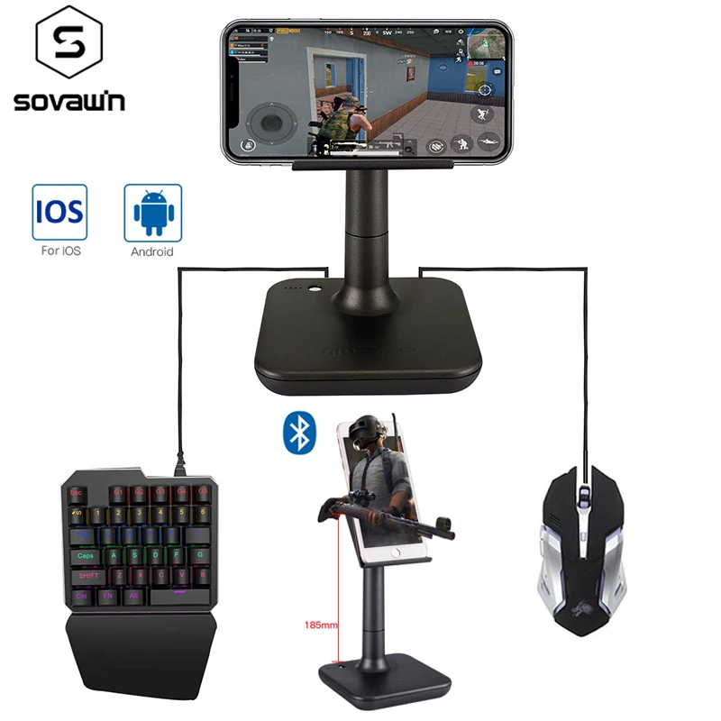 PUBG Controller Mobile Controller G3 Keyboard Mouse Converter Height Adjustable Bluetooth Gamepad f