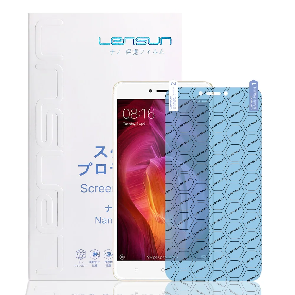 LENSUN Nano Protective Film For Xiaomi Note 4 Screen Protectorphone