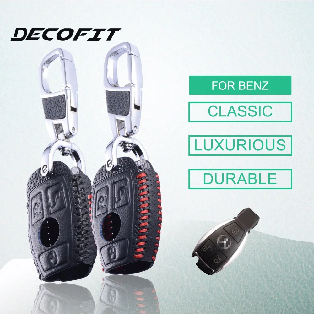 Кожа Keybag для Mercedes Benz AMG W203 W210 W211 W124 W202 W204 W205 W212 W176 CLS CLA GL R SLK A B C S класс