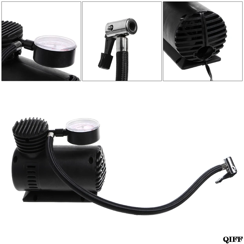 

Drop Ship&Wholesale 300 PSI 12V Car Portable Mini Air Compressor Electric Tire Inflator Pump w/Gauge May06