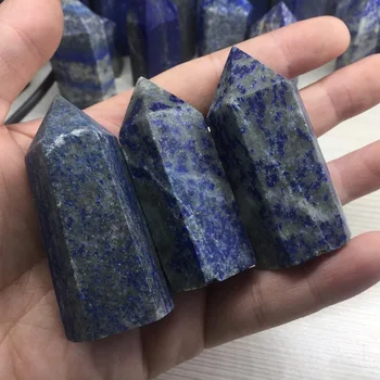 

Drop Shipping Wholesale 3 Pieces a lots Natural Lapis Lazuli Crystal Healing Healing Chakra Reiki Wand BH823