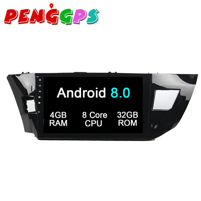 Sale 2 din Car DVD Player GPS Navigation Headunit Android 8.0 7.1 For Toyota LEVIN 2013 2014 2015 Stereo Multimedia Satnav Video Auto 3