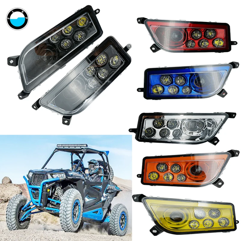 

2Pcs for Polaris RZR Accessories ATV LED Headlights Left and Right Waterproof headlamp for Polaris Razor Push 1000.