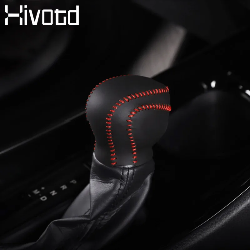 

Hivotd For Toyota C-HR CHR Protective sleeve cover Leather gear stick shift knob cover gear shift collars interior Accessories
