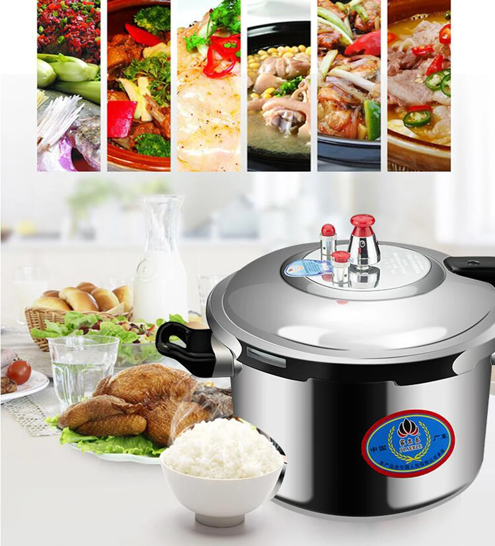 Pressure cooker explosion-proof Stainless steel soup pot kitchen cookware cooking gas induction household commercial saucepan