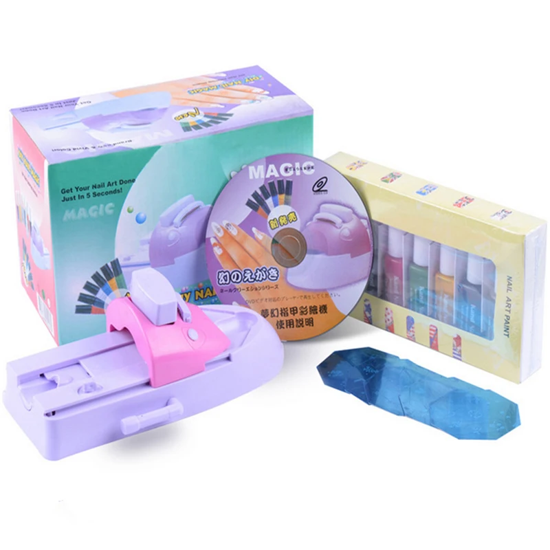 

Machine polish Stamper Tool Set Nail Art Printer Diy Color Acrylic Paint Tips Lower Price 1set DIY Pattern Printing Manicure