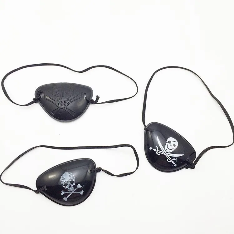 Pirate Eye Patch Mask Skull Crossbone Black Party Masks Captain Jack