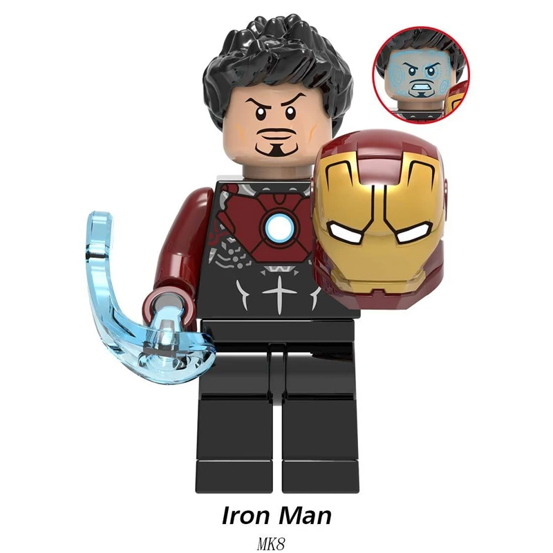Строительные блоки Legoed Marvel Super Heroes Playmobil Железный человек Тор танос Минифигурки