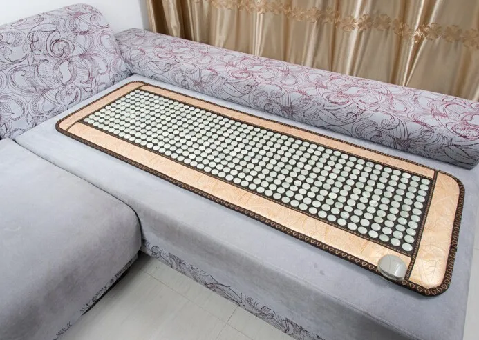Frete Grátis Natural Turmalina Esteira Calor Almofada Jade Pedra Massagem Fisioterapia Dormir Quente 10-70 Celsius 2020 3 2020 frete grátis natural turmalina esteira calor