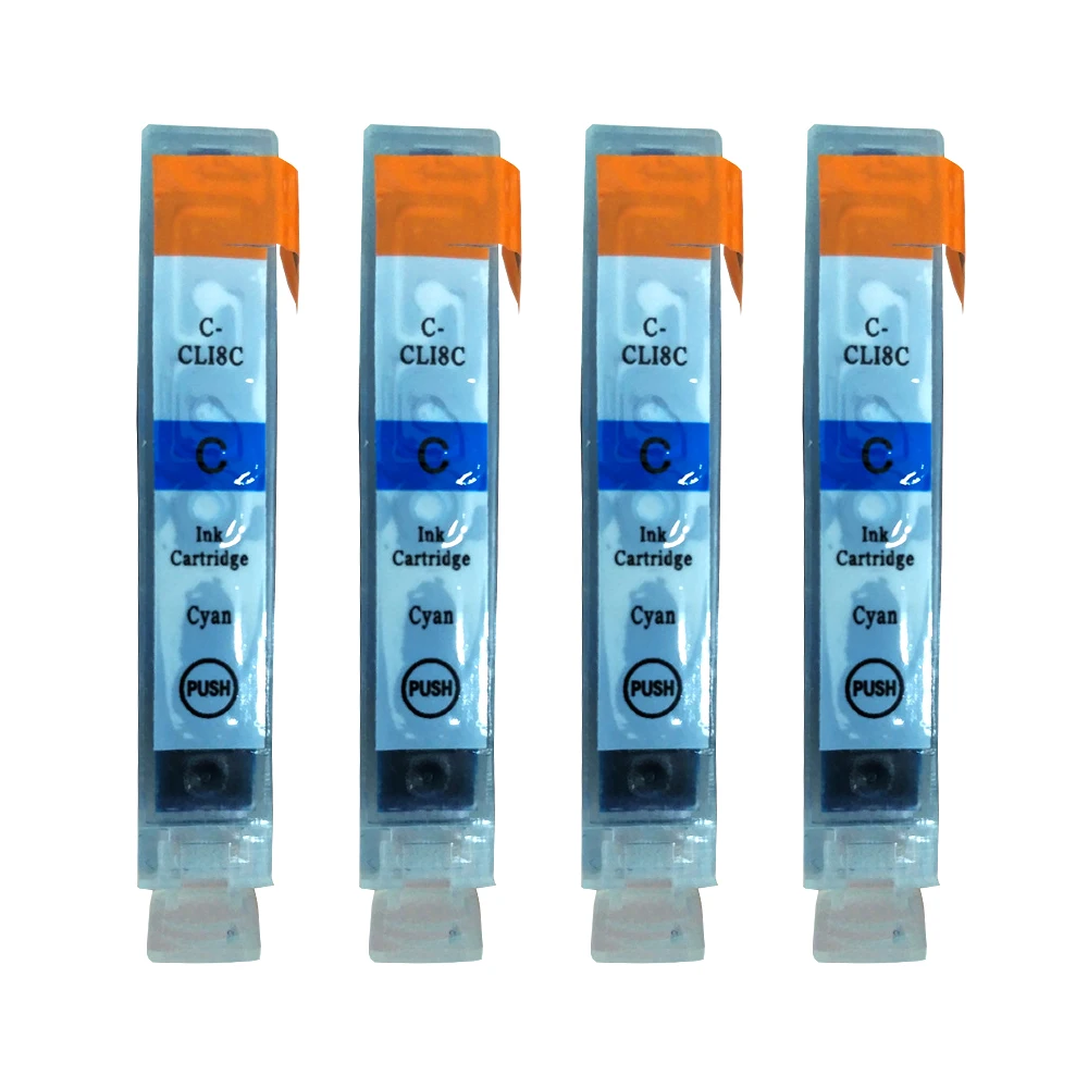 4PK CLI-8 Cyan Ink Cartrdiges для Canon iP4200 IP4300 iP4500 iP5100 iP5200 iP5200R iP5300 MP500 MP530 MP600 MP600R MP610 MP800 |