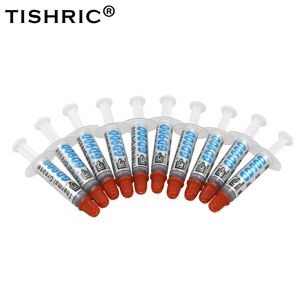 TISHRIC 100 قطعة GD900 1g معجون حراري وحدة المعالجة المركزية مسند تبريد للاب توب مدمج به مكبر صوت مروحة سادة مجمع سيليكون الجص غرفة تبريد GPU المعالج شح... TISHRIC 100 قطعة GD900 1g معجون حراري وحدة المعالجة المركزية مسند تبريد للاب توب مدمج به مكبر صوت مروحة سادة مجمع سيليكون الجص غرفة تبريد GPU المعالج شح...