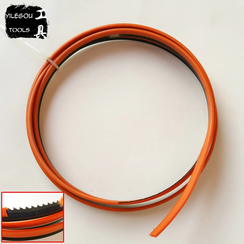 

2 Pieces 1500mm Wood Band Saw Blades 1500*6*0.65mm*14Tpi Saw Blades For Woodworking Saw Blades 6*0.65*1500mm*6 Teeth