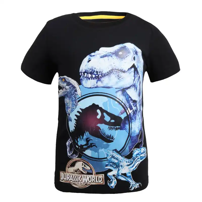 Detail Feedback Questions About Summer New 2018 Children 100 Cotton - summer new 2018 children 100 cotton short sleeve boy t shirt dinosaur world cartoon