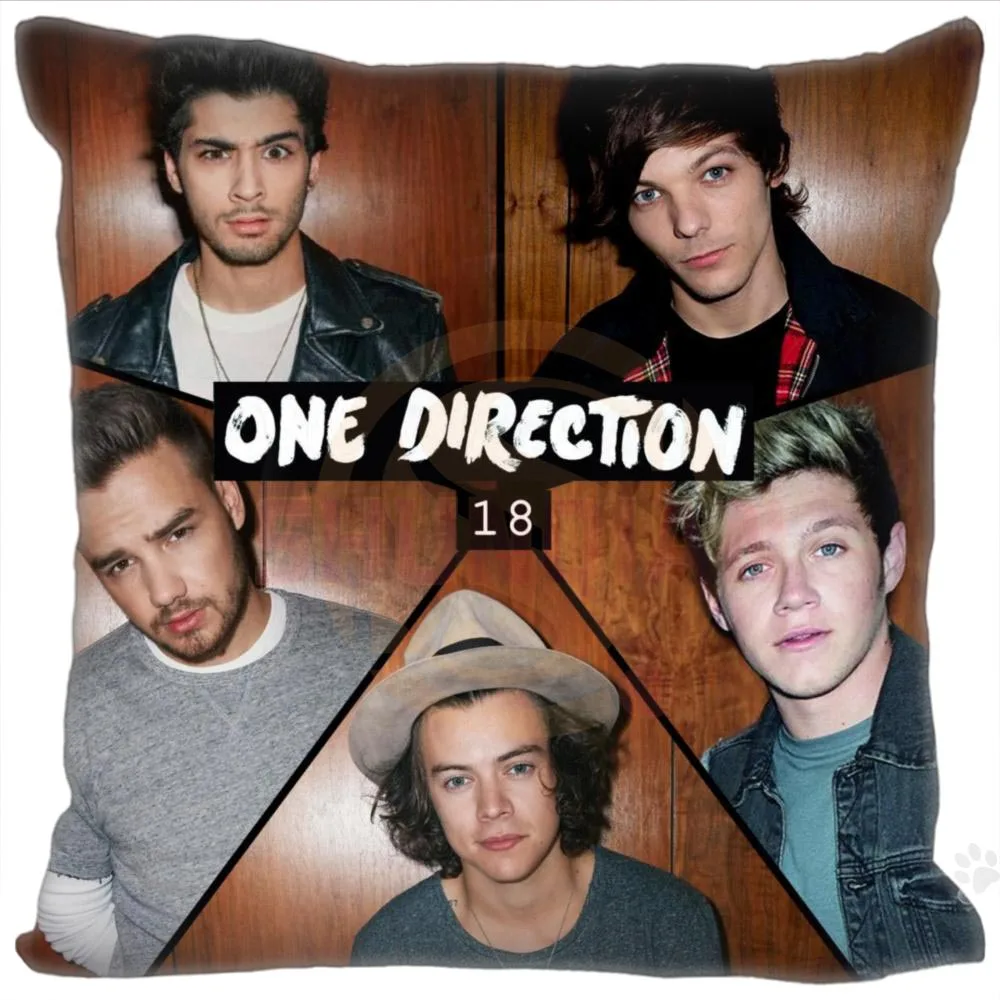 

Custom Harry Styles One Direction Pillow Case zipper 35x35cm 40x40cm 45x45cm 60x60cm two sides pillowcase Custom your image