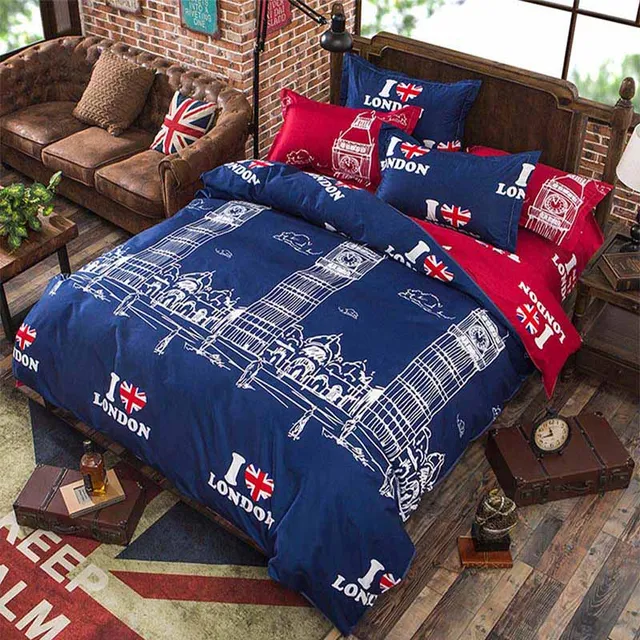 bedding sheet set cotton polyester printing duvet cover set modern cotton polyester sheet sets