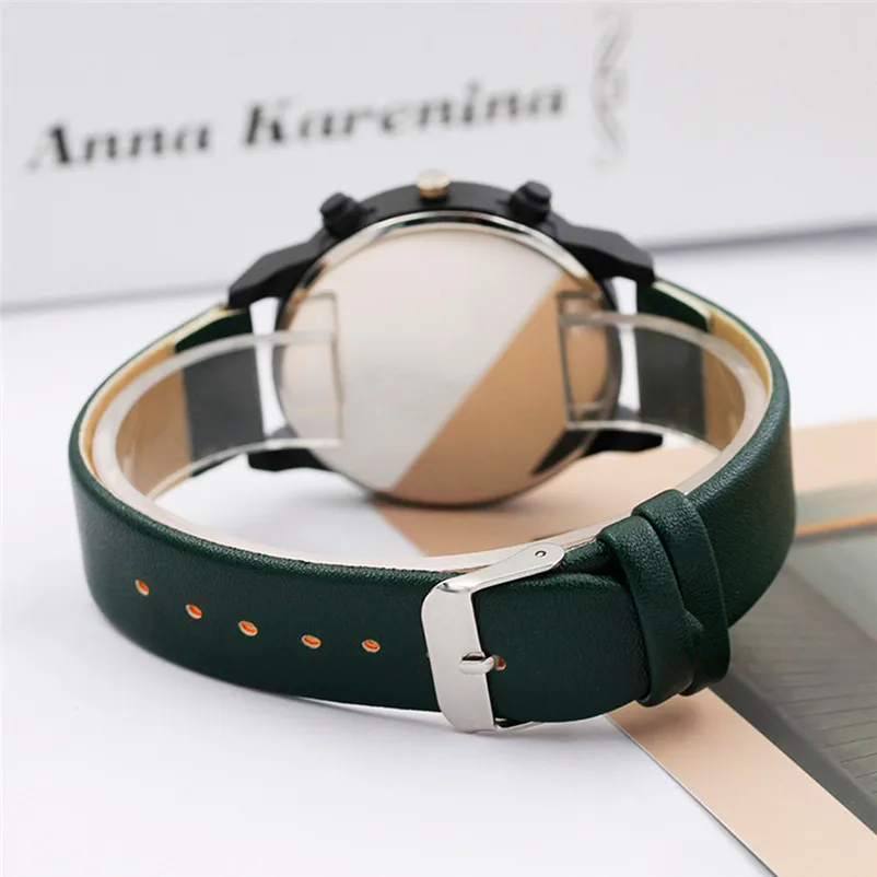 Luxury Fashion Men Watches Classic Stainless Steel Quartz Analog Watch Leather Quartz Wrist Watch Casual Wristwatch clock M24 (10)
