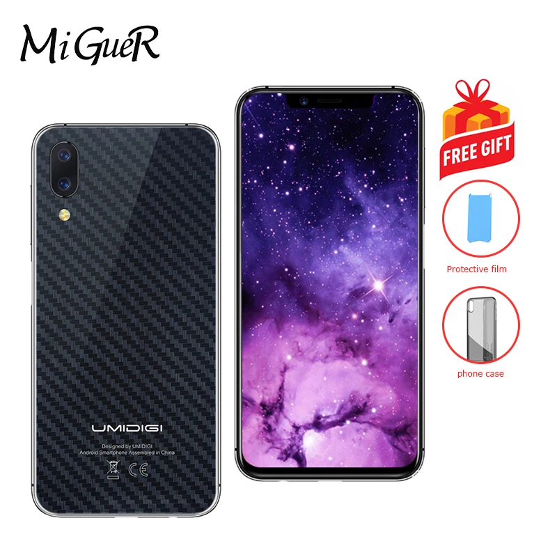 

UMIDIGI ONE Global Version 5.9"Full Surface Android 8.1 P23 Octa Core 4G+32G Smartphone 12MP+5MP Dual 4G Fast Charging Cellphoe