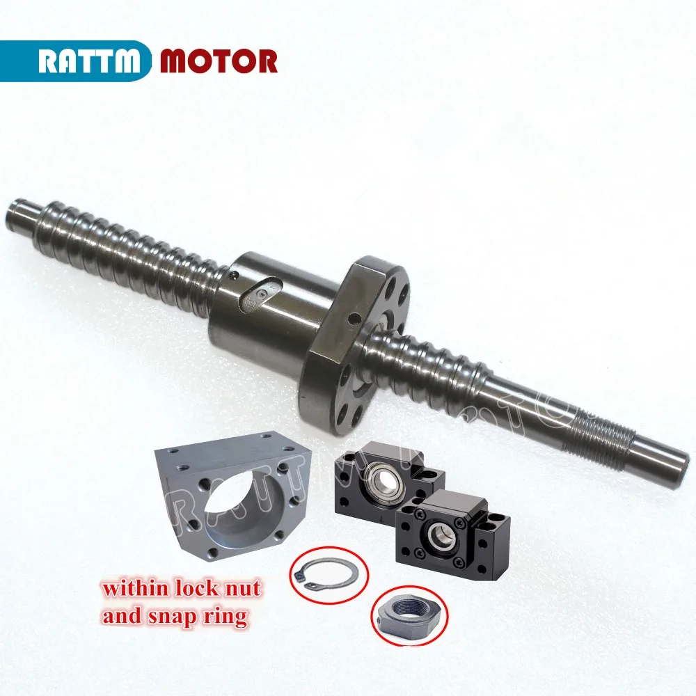 US $178.50 6Pcs Linear Guideway Rail SBR20 L300 600 1000mm Ballscrew SFU16053506501050mm End Machined3set BKBF12