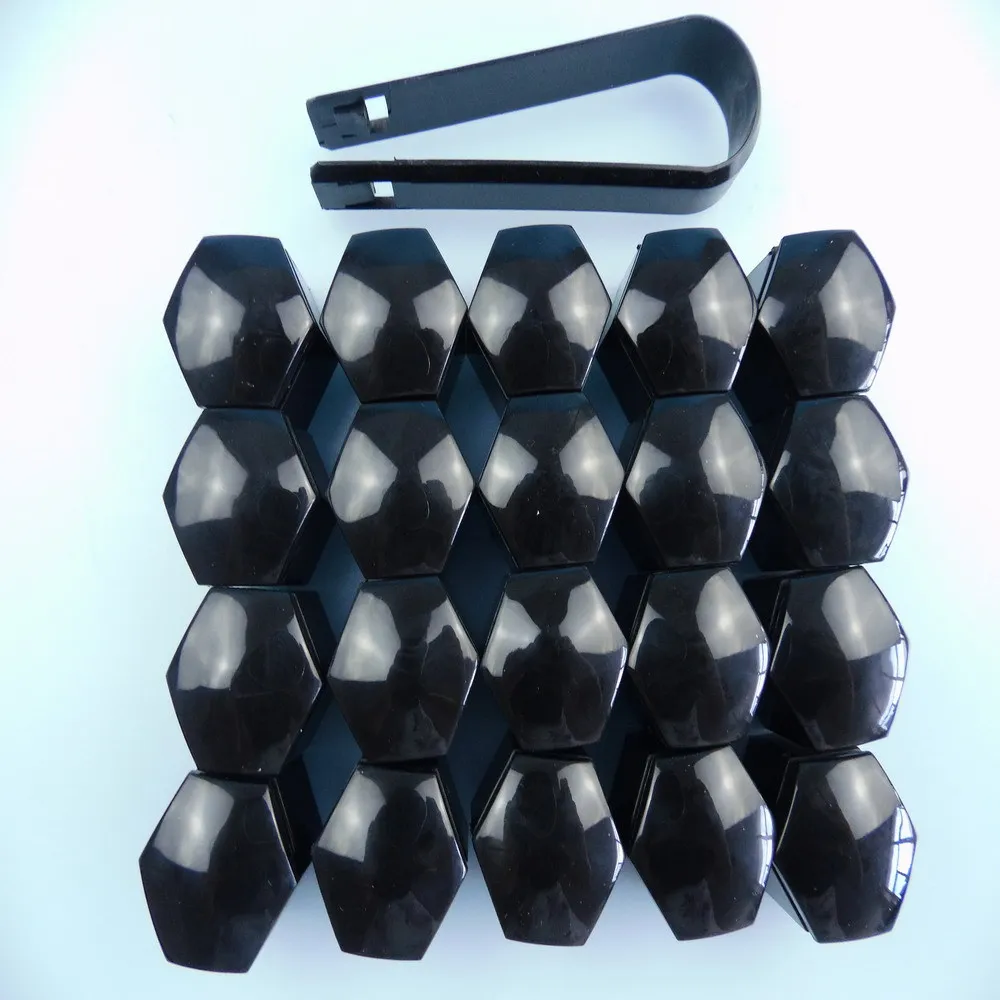 For Opel Vauxhall Astra J GTC 19mm wheel nut covers caps Black x20