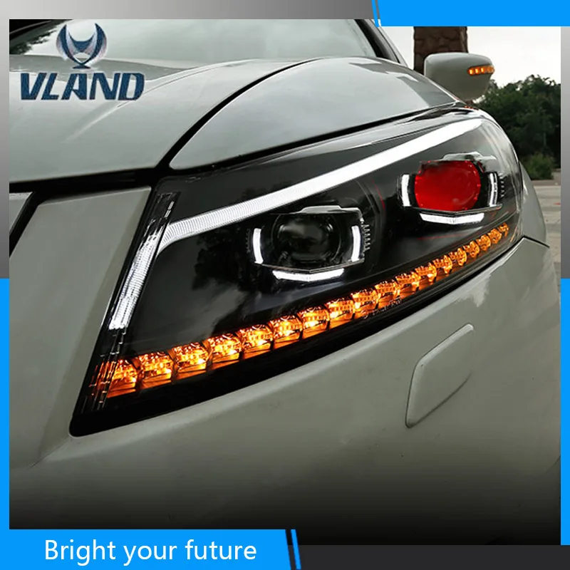 

for Honda Accord 2008 2009 2010 2011 2012 Headlights Lamp Assembly Elantra Front Lights LED Headlight Modify Custom