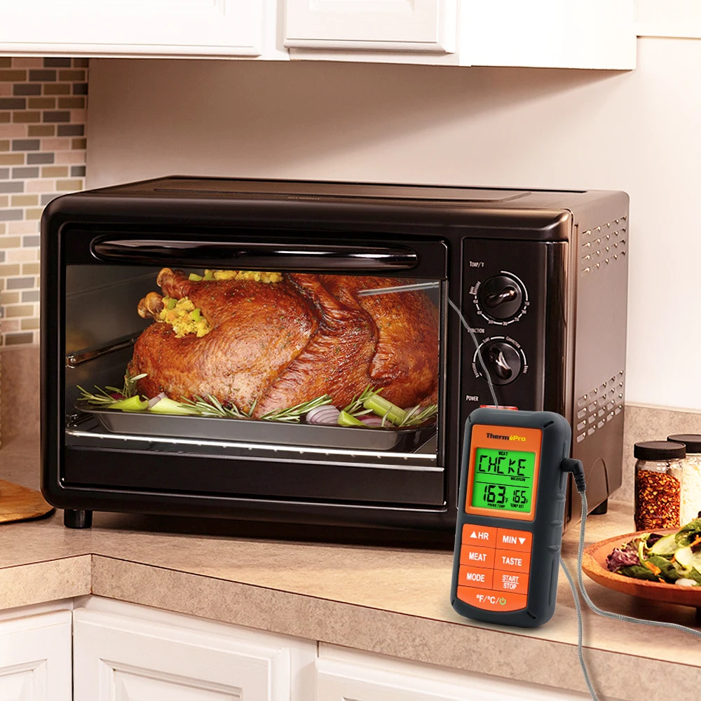 Термопро TP-06S Цифровой зонд печь и Жарка еда термометр с таймером для барбекю гриль Мясо Кухня Еда приготовления