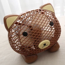 Милые Форма вентилятор 220 В 8 дюймов 2 передач Мини Вентилятор mute офиса Детские вентилятор мультфильм мини-вентилятор с 3 м расширенная линия ЕС/AU/UK